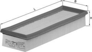 Воздушный фильтр Mahle-Knecht. Артикул LX 488