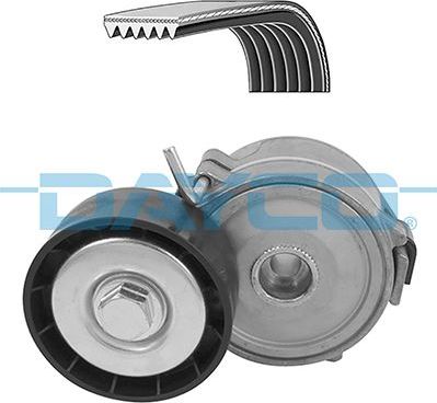 Приводной ремень поликлиновой с роликами (комплект) Dayco. Артикул KPV706