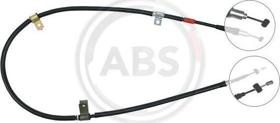 Трос ручника (тросик ручного тормоза) ABS. Артикул K19147