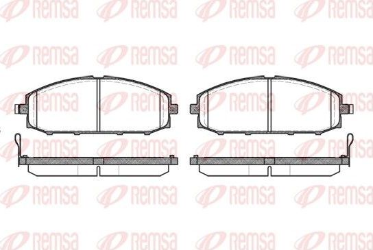 Тормозные колодки Remsa. Артикул 0711.04