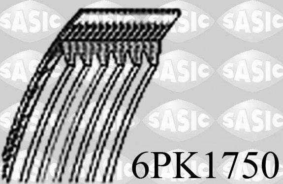 Приводной ремень поликлиновой Sasic. Артикул 6PK1750