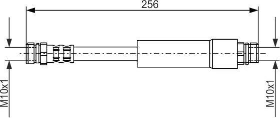 Тормозной шланг Bosch задний для Volkswagen Passat CC I 2008-2012. Артикул 1 987 476 284