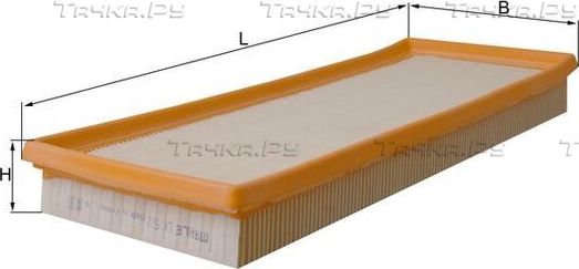 Воздушный фильтр Mahle для Ford Cougar 1998-2001. Артикул LX 522