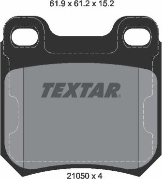 Тормозные колодки Textar Q+. Артикул 2105002