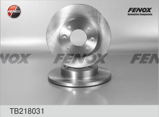 Тормозной диск Fenox передний для Renault Logan I 2004-2015. Артикул TB218031