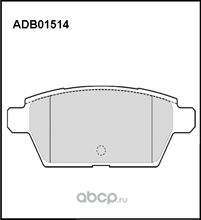 Колодки тормозные дисковые задние Allied Nippon ADB01514 Япония 1/16 компл Allied Nippon. Артикул ADB01514