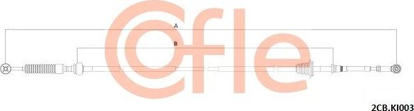 Трос переключения передач КПП Cofle. Артикул 92.2CB.KI003