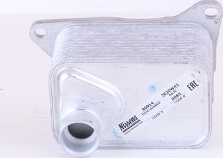 Радиатор масляный (маслоохладитель) для двигателя Nissens для Audi A5 I (8T) 2007-2017. Артикул 90914