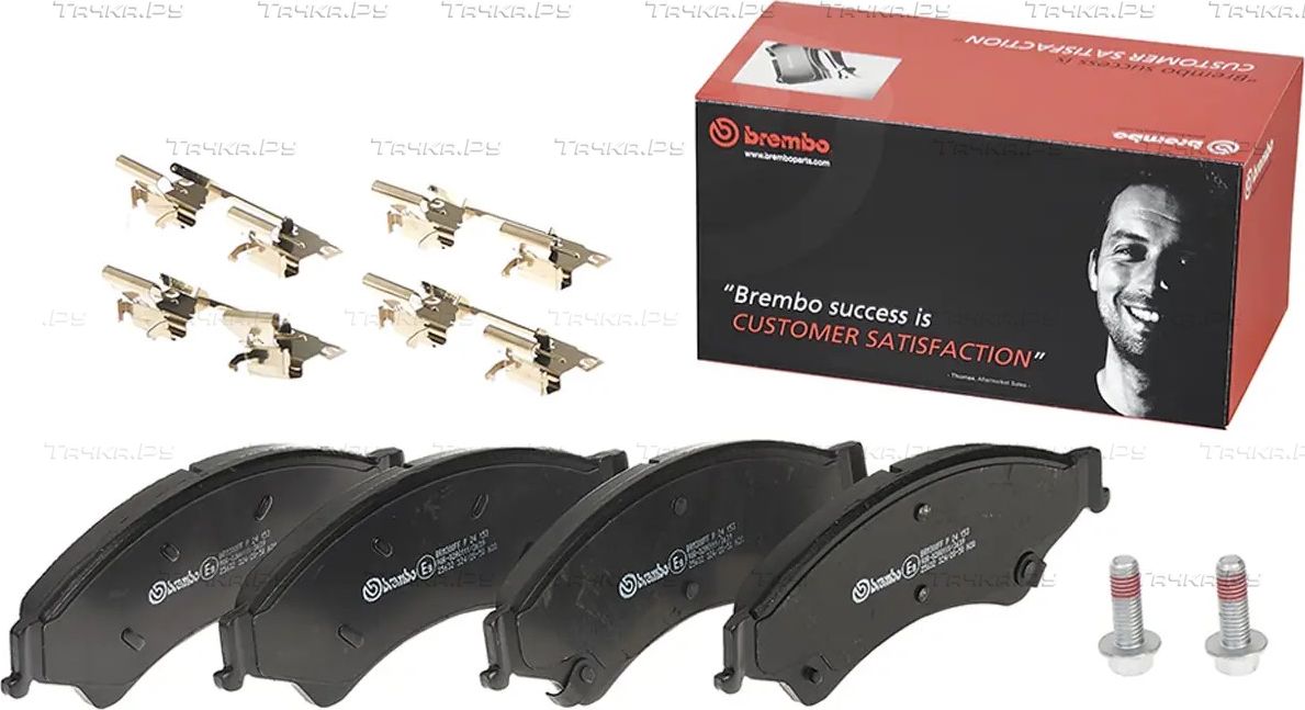 Тормозные колодки Brembo передние для Ford Ranger III 2011-2015. Артикул P 24 153