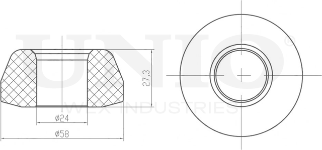 Сайлентблок рычага подвески (Unio). Артикул RMP-20628