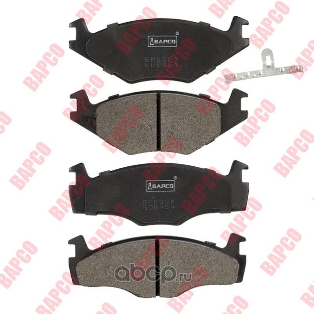Колодки тормозные дисковые пер. VAG CADDY I(14), GOLF I II III, JETTA (Bapco) Bapco. Артикул BP0020