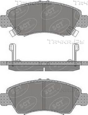 Тормозные колодки SCT-Germany передние для Honda Civic VI 1994-2001. Артикул SP 600 PR
