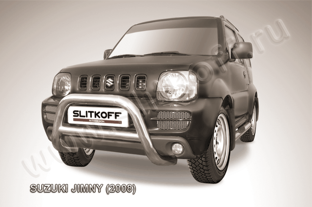 Кенгурятник Slitkoff d76 низкий для Suzuki Jimny III 1998-2012. Артикул SJ002