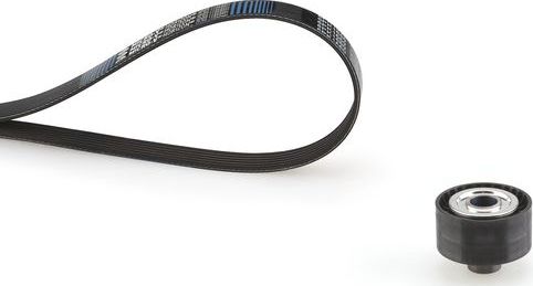 Приводной ремень поликлиновой с роликами (комплект) Gates Micro-V® для Citroen C2 2005-2007. Артикул K016PK780SF