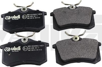 Тормозные колодки Vika (Semi-Metallic) задние для Volkswagen Scirocco II 1985-1992. Артикул 66981100801