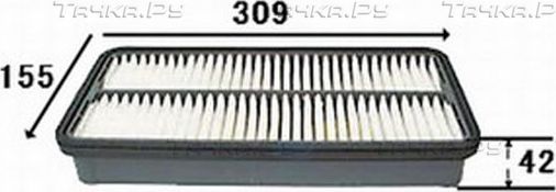 Воздушный фильтр JS Asakashi для Toyota Ipsum II (M20) 2001-2005. Артикул A161J