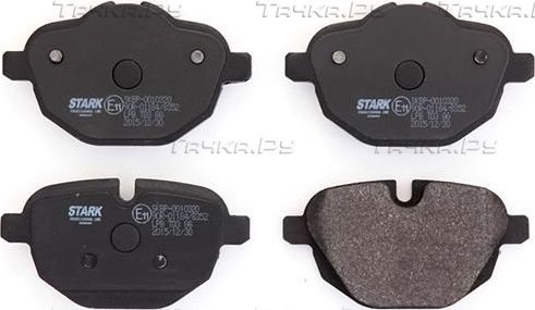 Тормозные колодки Stark задние для BMW X3 I (E83) 2008-2011. Артикул SKBP-0010320