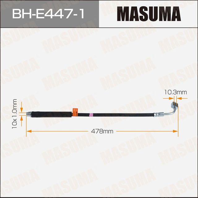 Шланг тормозной MASUMA OPEL- /rear/ MOKKA RH. Артикул BHE4471