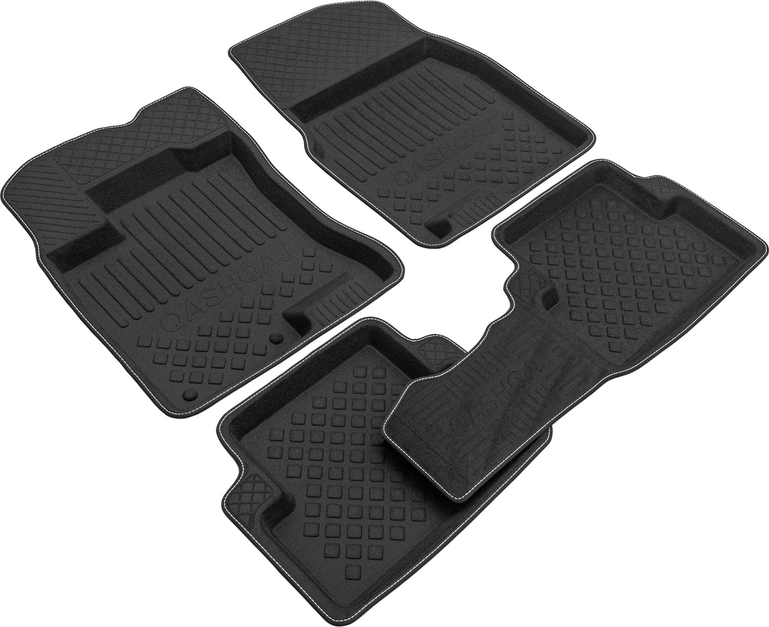 Коврики Rezkon 3D Evaplast для салона Nissan Qashqai I 2007-2013. Артикул 4525020100