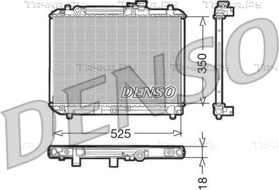 Радиатор охлаждения двигателя Denso (алюминий). Артикул DRM47001
