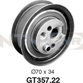 Натяжной ролик (натяжитель) ремня ГРМ NTN / SNR. Артикул GT357.22