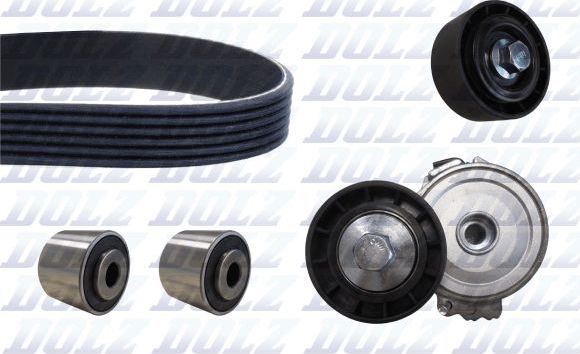 Ремень ГРМ с роликами (комплект) Dolz. Артикул SKD210A