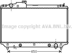 Радиатор охлаждения двигателя AVA для Lexus LS III 2000-2006. Артикул TOA2315