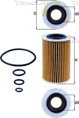 Масляный фильтр Mahle. Артикул OX 260D