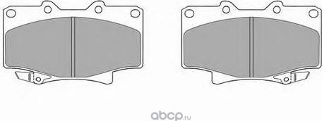 Колодки тормозные дисковые (Simer) Simer. Артикул 734