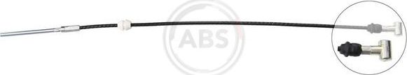 Трос ручника (тросик ручного тормоза) ABS передний для Opel Combo C 2001-2012. Артикул K13811