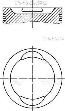 Поршень Mahle для Fiat Panda II 2003-2012. Артикул 009 41 01