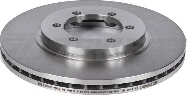 Тормозной диск Zekkert передний для Daewoo Korando 1999-2005. Артикул BS-5945