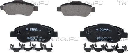 Тормозные колодки Bosch (Low-Metallic) передние для Fiat Panda II 2004-2007. Артикул 0 986 424 786