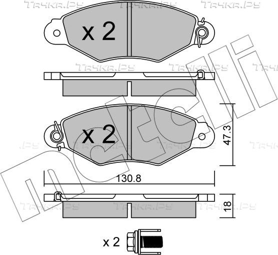 Тормозные колодки Metelli. Артикул 22-0253-0