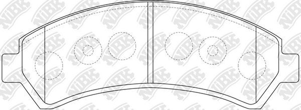 Тормозные колодки NiBK. Артикул PN0413