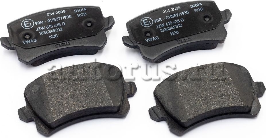 Тормозные колодки VAG. Артикул JZW698451G