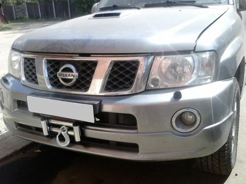 Установочный комплект 4x4Sport с лебедкой Comeup DV 12light электрическая 12V 12000 lbs 5443 кг (стальной трос) для Nissan Patrol (Safari) Y61 1997-2013. Артикул SET-JK-NP-Y61-850018