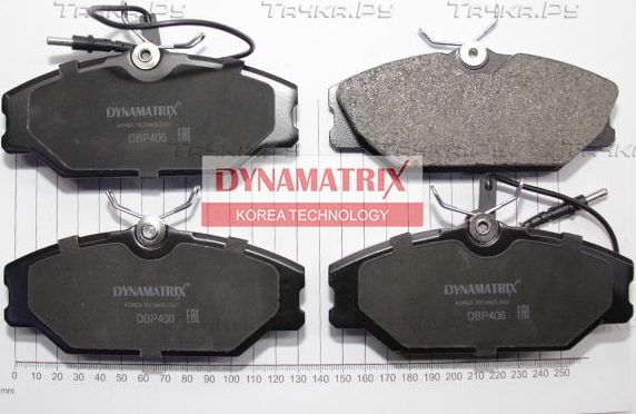 Тормозные колодки Dynamatrix передние для Renault Espace II 1991-1996. Артикул DBP406