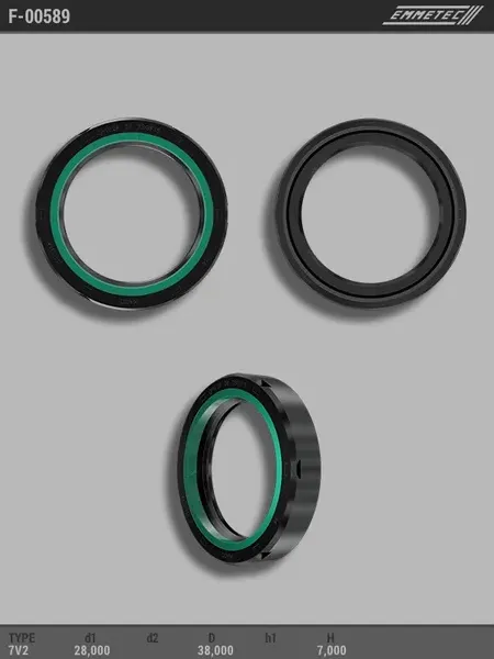 Сальник 28,00/38,00*7,00 тип 7V2 (Emmetec). Артикул F00589