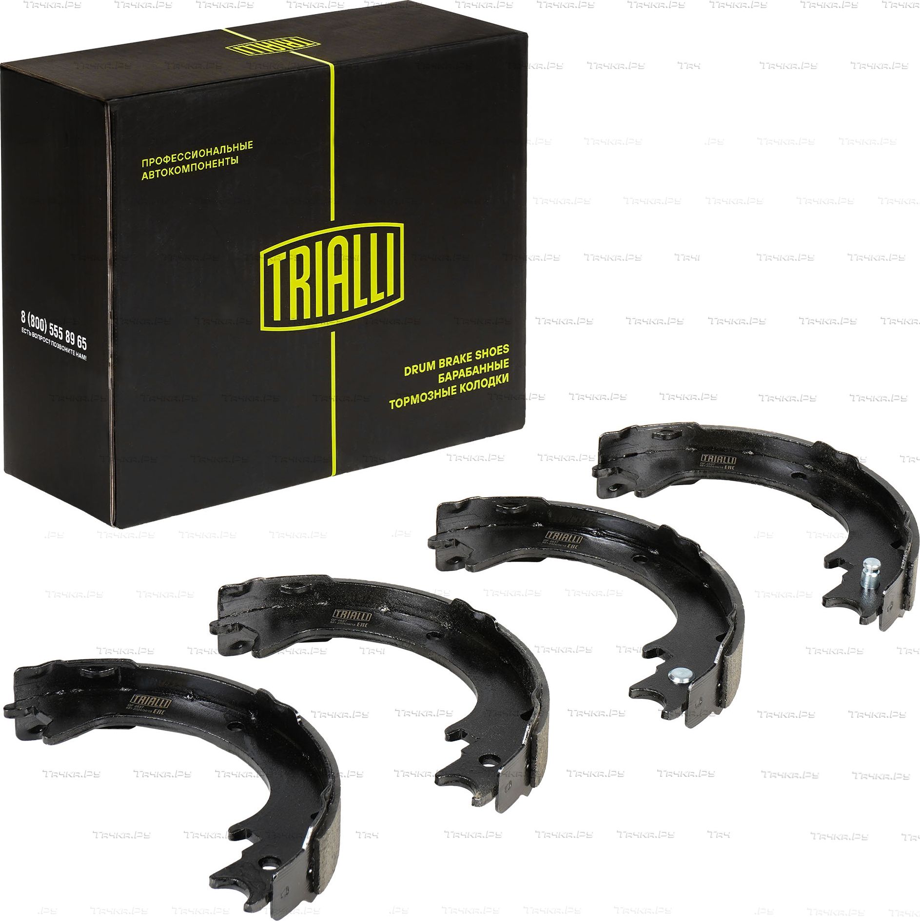 Тормозные колодки (стояночная тормозная система) Trialli задние для Toyota Sienna III 2010-2026. Артикул GF 4637