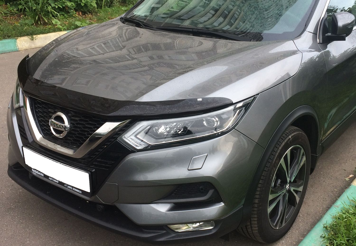 Дефлектор EGR для капота Nissan Qashqai II рестайлинг 2019-2026. Артикул 027291