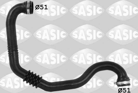 Патрубок интеркулера Sasic для Renault Trafic II 2001-2014. Артикул 3334022