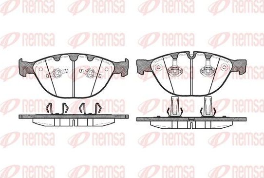 Тормозные колодки Remsa. Артикул 0958.10