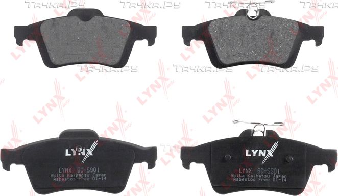 Тормозные колодки LYNXauto для Mazda 3 I (BK) 2003-2009. Артикул BD-5901