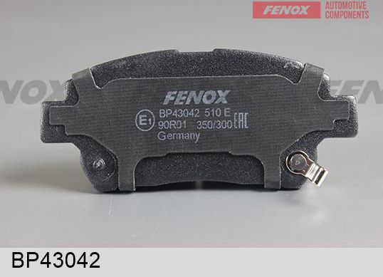 Тормозные колодки Fenox передние для Aston Martin Cygnet 2011-2013. Артикул BP43042