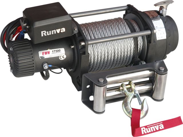 Лебёдка электрическая (индустр.) 12V Runva 17500 lbs 7960 кг. Артикул EWN17500U