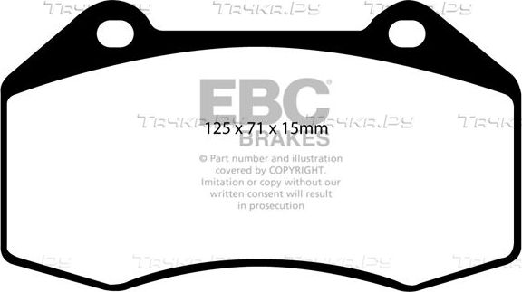 Тормозные колодки EBC Brakes. Артикул DP41539R