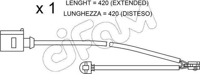 Датчик износа тормозных колодок  Metelli. Артикул SU.217