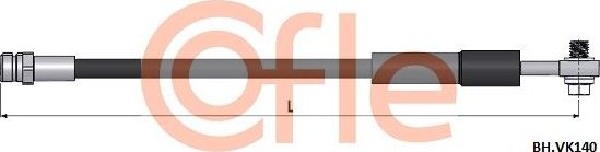 Тормозной шланг Cofle. Артикул 92.BH.VK140