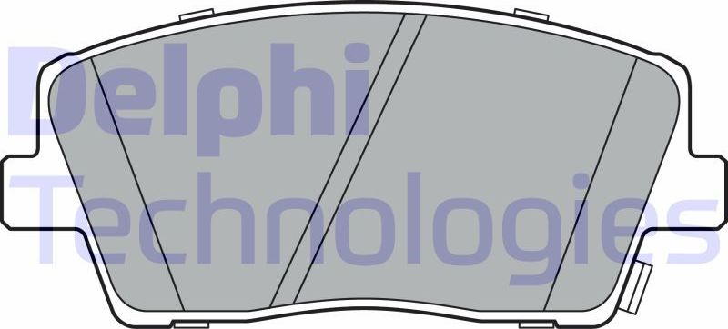 Тормозные колодки Delphi (Low-Metallic). Артикул LP3390